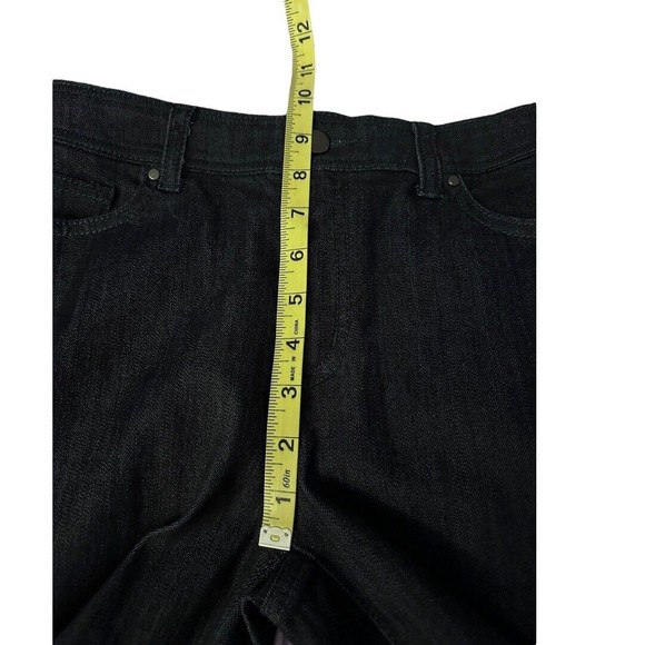 chicos fabulously slimming Dark Rinse jeans Elastic Waist cropped size 00/US 2 - Picture 7 of 9